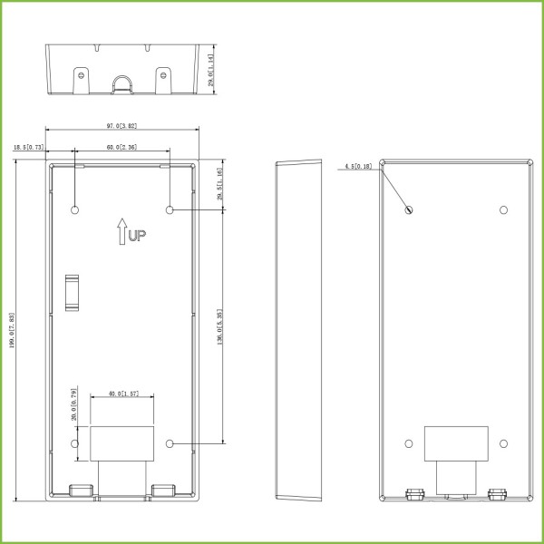 Acquistare DAHUA VTM117 Scatola di montaggio in superficie per VTO322xE-P / VTO622xE-P