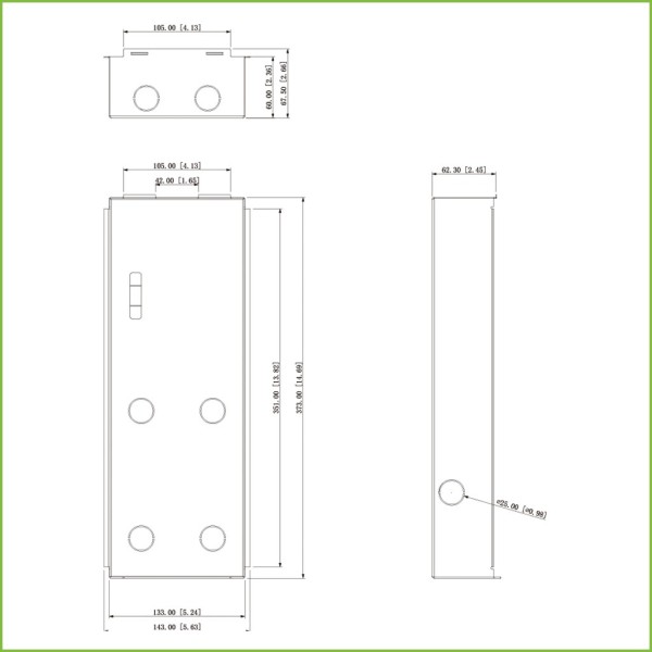 Acquistare DAHUA VTM121 Scatola di montaggio da incasso per VTO75xxG / VTO65xxF(H)(H-D)