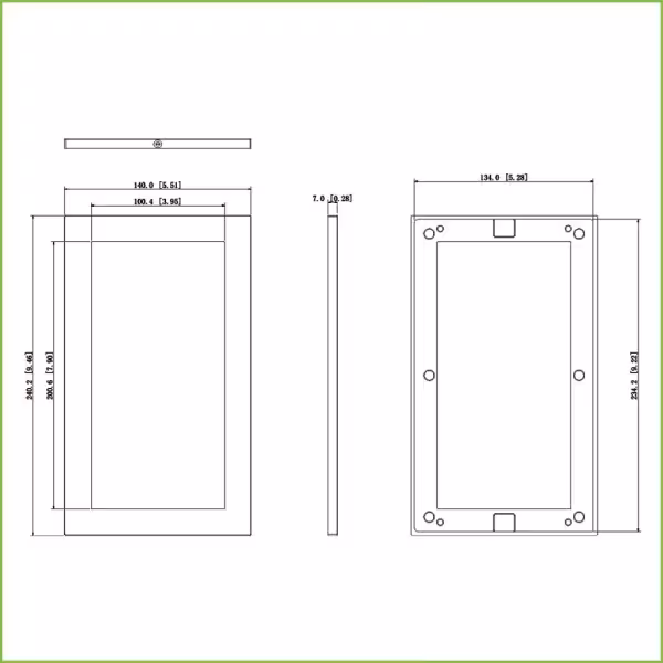 Acheter DAHUA VTM125 Cadre extérieur pour 2 modules de visiophone Dahua de la série VTO4xxxF