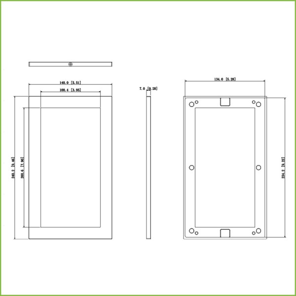 Comprar DAHUA VTM125 Marco Exterior para 2 módulos de Videoportero Dahua de la serie VTO4xxxF