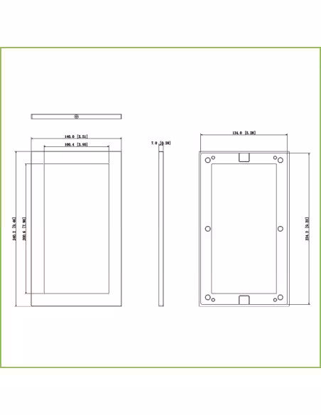 Acheter DAHUA VTM125 Cadre extérieur pour 2 modules de visiophone Dahua de la série VTO4xxxF