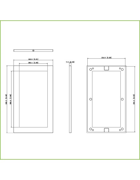 Comprar DAHUA VTM125 Marco Exterior para 2 módulos de Videoportero Dahua de la serie VTO4xxxF