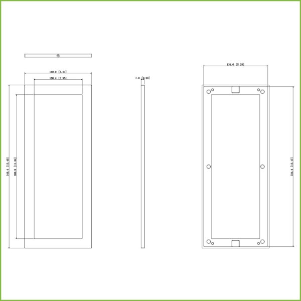 Acheter DAHUA VTM126 Cadre extérieur pour 3 modules de visiophone Dahua de la série VTO4xxxF