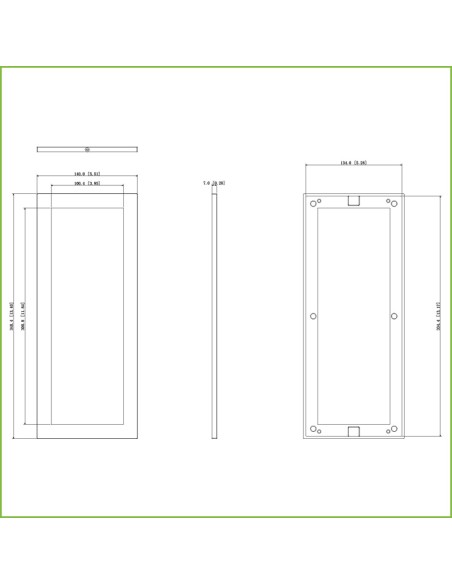 Acheter DAHUA VTM126 Cadre extérieur pour 3 modules de visiophone Dahua de la série VTO4xxxF