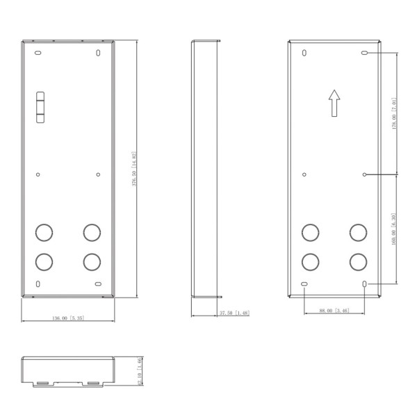 Kaufen DAHUA VTM130 Aufputz-Montagebox für VTO75xxG / VTO65xxF(H)(H-D)