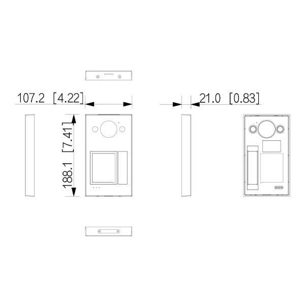 Acquistare DAHUA VTM58 Accessorio per i videocitofoni WiFi serie VTO33xxQ. Colore marrone
