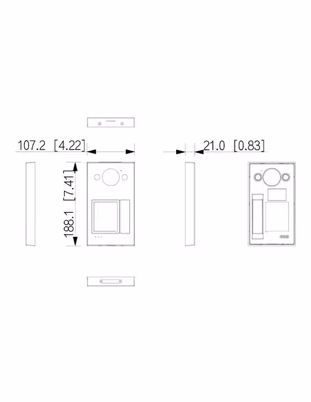 Kaufen Sie DAHUA VTM58 Zubehör für die WLAN‑Video-Türsprechanlagen der VTO33xxQ‑Serie. Farbe: Braun