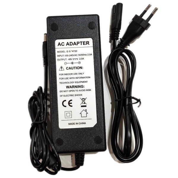 Acquistare DAHUA ADS-65LSI-52-1-48060G+CABLE Alimentatore 48Vdc@1.25A Dahua per VTNS2003B-2 con cavo