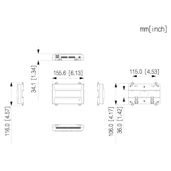 Kaufen DAHUA ASC4201B-D Controller für 1 Tür / 2 Adressen für DIN-Schiene IP Wiegand RS-485