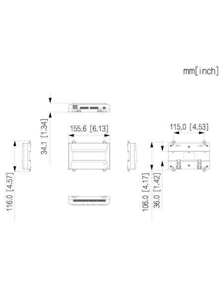 Kaufen DAHUA ASC4201B-D Controller für 1 Tür / 2 Adressen für DIN-Schiene IP Wiegand RS-485