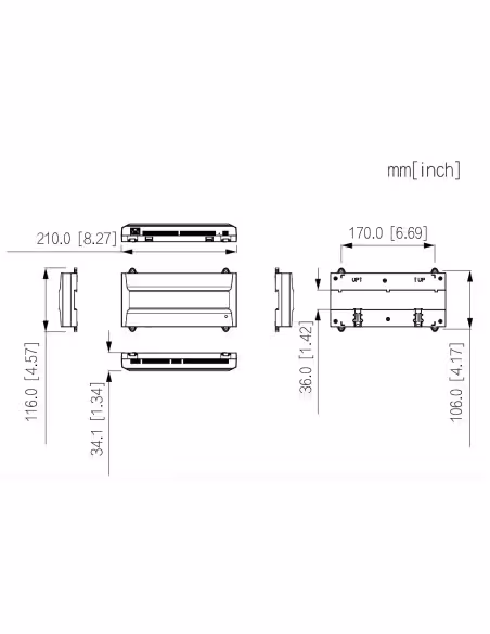 Acheter DAHUA ASC4202B-D Contrôleur 2 portes / 2 adresses pour rail DIN IP Wiegand RS-485