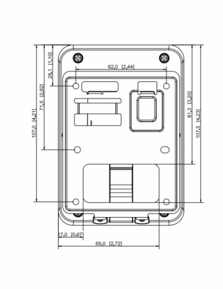 Comprar DAHUA ASR2100A Lector Proximidad Mifare RS485 Wiegand IP66
