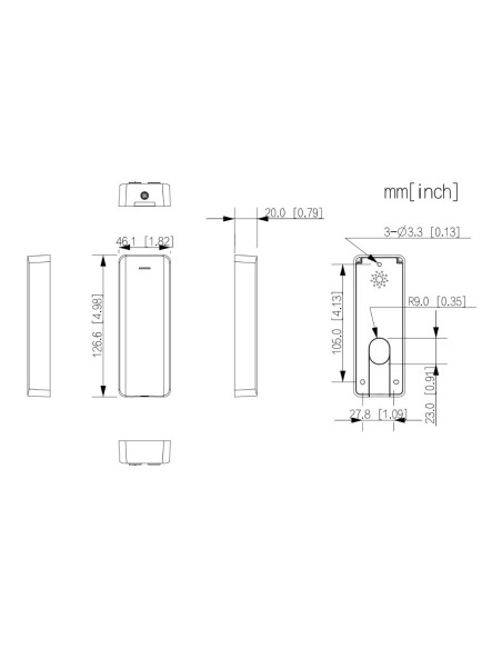Kaufen DAHUA ASR2100H Mifare-Näherungsleser RS485 Wiegand IP66