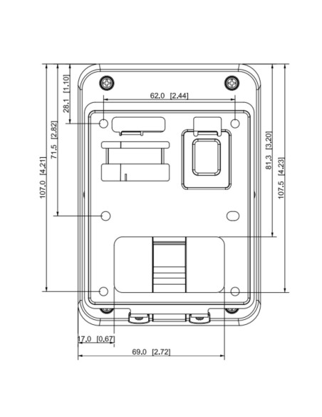 Comprare DAHUA ASR2101A Lettore di prossimità Mifare con tastiera RS485 Wiegand IP66