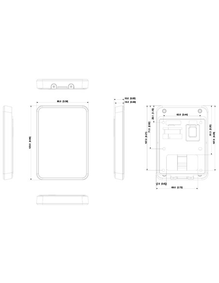 Comprar DAHUA ASR2101A-D Lector Proximidad EM con teclado RS485 Wiegand IP66