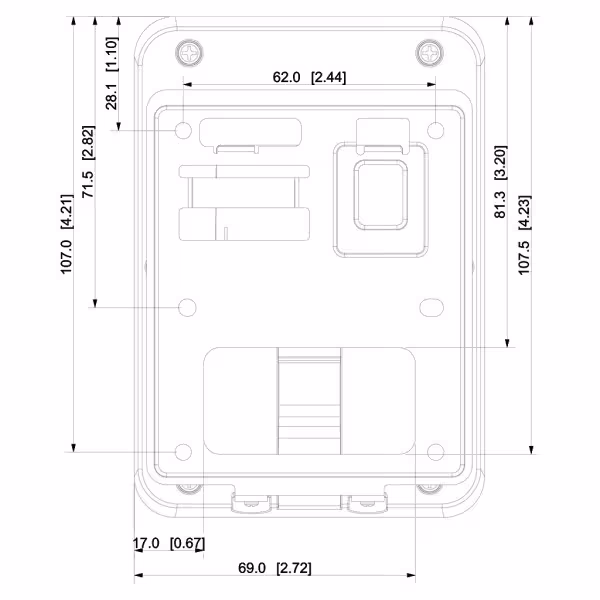 Acquistare DAHUA ASR2101A-D Lettore di prossimità EM con tastiera RS485 Wiegand IP66