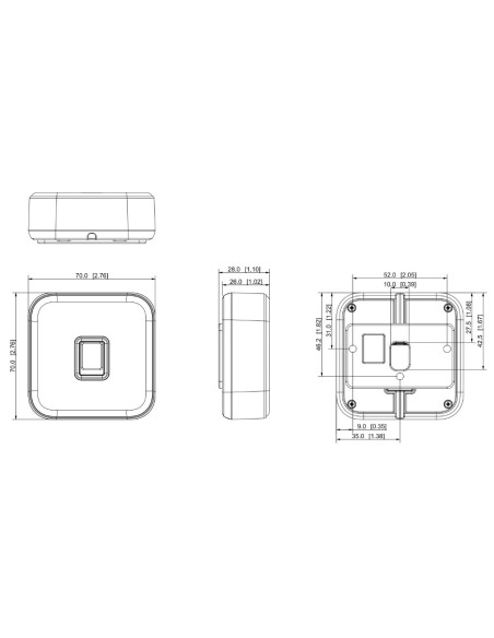 Comprar DAHUA ASR2102A Lector Proximidad Mifare + huella RS485 IP65