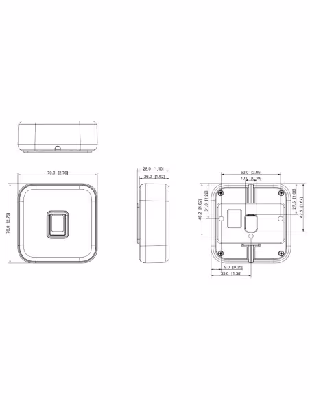 Kaufen DAHUA ASR2102A Mifare-Näherungsleser + Fingerabdruck RS485 IP65