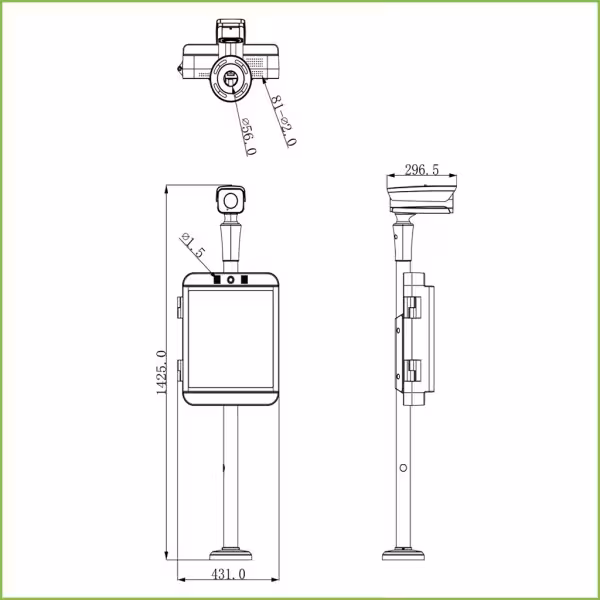 Acheter DAHUA IPMECS-2201C-IR KIT ANPR 2MP de contrôle des entrées et sorties de véhicules IA