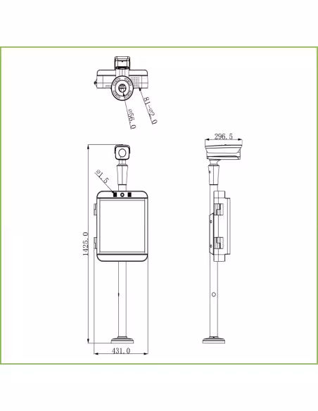 Acheter DAHUA IPMECS-2201C-IR KIT ANPR 2MP de contrôle des entrées et sorties de véhicules IA