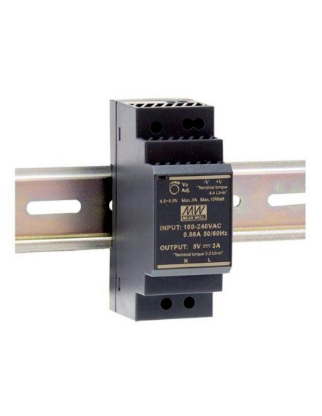 Comprar MEAN WELL HDR-30-12 Fuente Alimentación Conmutada para Carril DIN 24W 12VDC 2A