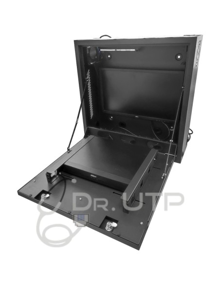 Kaufen Sie DRUTP VERTICALDVRBOX Vertikaler DVR-Schrank für Rekorder und Bildschirm mit 2 Schlüsseln, Ventilator und Kabeldurchfü
