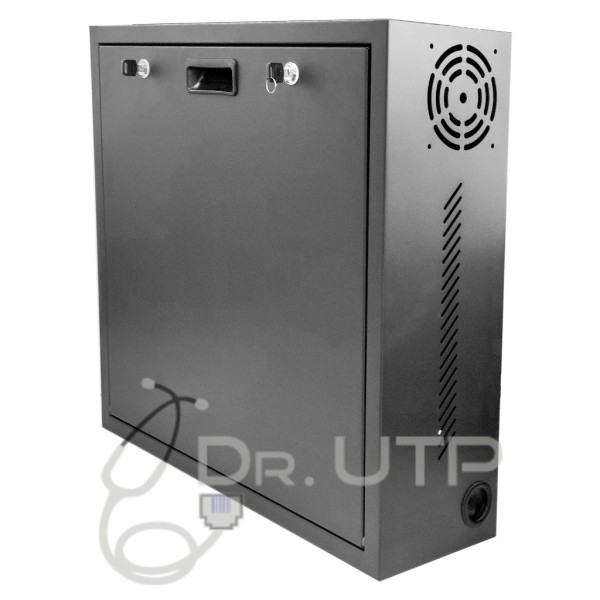 Kaufen Sie DRUTP VERTICALDVRBOX Vertikaler DVR-Schrank für Rekorder und Bildschirm mit 2 Schlüsseln, Ventilator und Kabeldurchfü