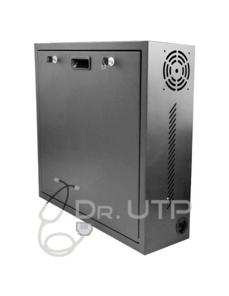 Kaufen Sie DRUTP VERTICALDVRBOX Vertikaler DVR-Schrank für Rekorder und Bildschirm mit 2 Schlüsseln, Ventilator und Kabeldurchfü