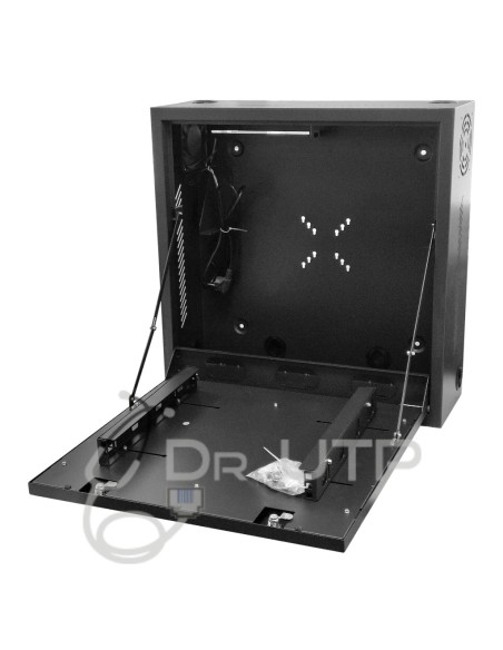 Kaufen Sie DRUTP VERTICALDVRBOX Vertikaler DVR-Schrank für Rekorder und Bildschirm mit 2 Schlüsseln, Ventilator und Kabeldurchfü
