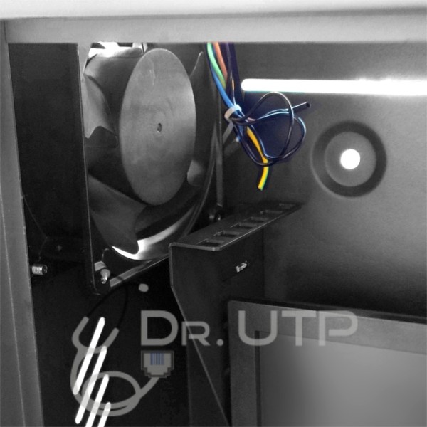 Kaufen Sie DRUTP VERTICALDVRBOX Vertikaler DVR-Schrank für Rekorder und Bildschirm mit 2 Schlüsseln, Ventilator und Kabeldurchfü