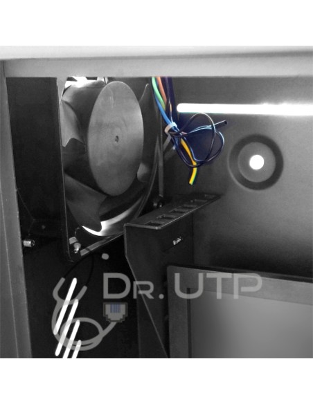 Kaufen Sie DRUTP VERTICALDVRBOX Vertikaler DVR-Schrank für Rekorder und Bildschirm mit 2 Schlüsseln, Ventilator und Kabeldurchfü