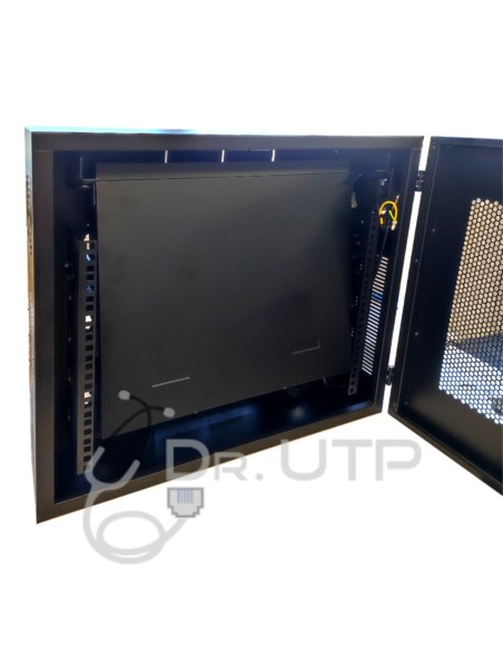 Kaufen DRUTP LUXURYDVRBOX vertikalen 19"-Rack-Schrank (4U) für Standardgeräte, mit 2 Schlüsseln, Lüfter, Kabeldurchführung und T