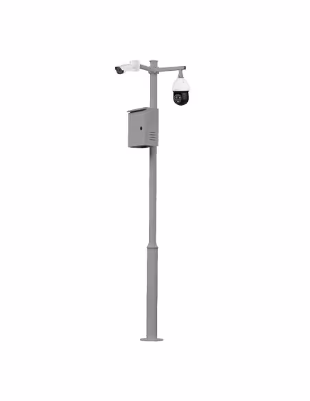 Acheter OEM KIT-BACULO-35-GRIS Mât démontable de 3,5 m de hauteur en acier galvanisé de couleur grise avec support pour caméra e