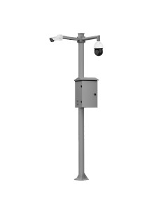 Acheter OEM KIT-BACULO-60-GRIS Mât démontable de 6 m de hauteur en acier galvanisé de couleur grise avec support pour caméra et 
