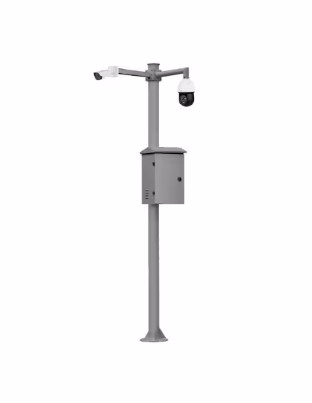 Kaufen OEM KIT-BACULO-60-GRIS Zerlegbarer 6 m hoher Mast aus verzinktem Stahl in Grau mit Kamerahalterung und s