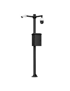 Acheter OEM KIT-BACULO-60-NEGRO Mât démontable de 6 m de hauteur en acier galvanisé de couleur noire avec support pour caméra et
