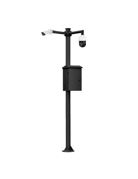Acquistare OEM KIT-BACULO-60-NEGRO Báculo smontabile di 6 m di altezza in acciaio zincato di colore nero con supporto per teleca