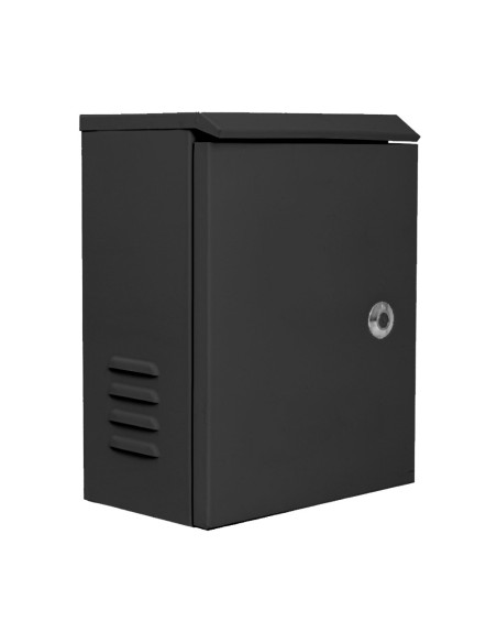 Kaufen Sie OEM BACULO-CAJA-SH-41-NEGRO DISTRIBUTION BOX. Stahlkasten 300x400x180 für Masten von 3.5m und 4.5m. Farbe Schwarz