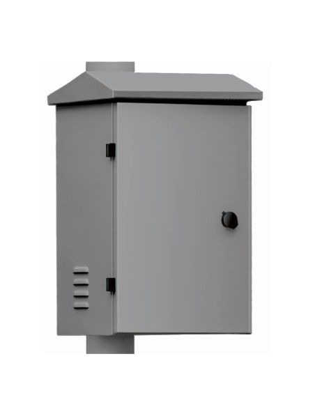 Acquistare OEM BACULO-CAJA-SH-22-GRIS INTEGRATION CABINET. Cassetta in acciaio 350x450x250 per palo da 6 m. Colore grigio