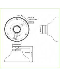 Acheter DAHUA PFA107 Adaptateur de montage pour SD1A SD12 PFB220C PFB305W 2