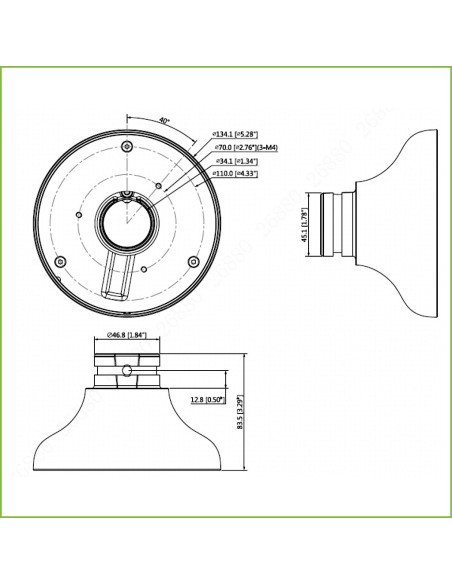 Acheter DAHUA PFA107 Adaptateur de montage pour SD1A SD12 PFB220C PFB305W
