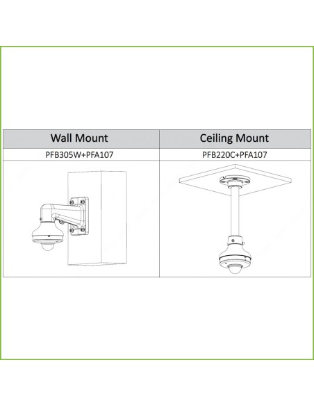 Comprar DAHUA PFA107 Adaptador de montura para SD1A SD12 PFB220C PFB305W