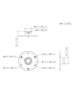 Acquistare DAHUA PFA108 Adattatore di montaggio PFB300C PFB303W PFA111 2