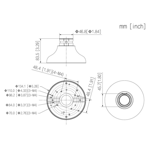 Acquistare DAHUA PFA109 Adattatore di montaggio per HDBWxxExx, HDBWxxRxx, HDWxxTLxx, HDWxxLxx
