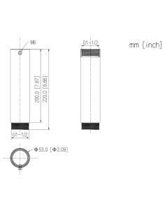 Kaufen DAHUA PFA112-V2 220-mm-Verlängerung für die Deckenmontagehalterung PFB300C 2
