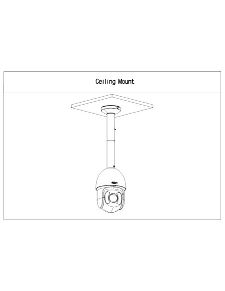 Acheter DAHUA PFA112-V2 Extension de 220 mm pour le support de montage au plafond PFB300C