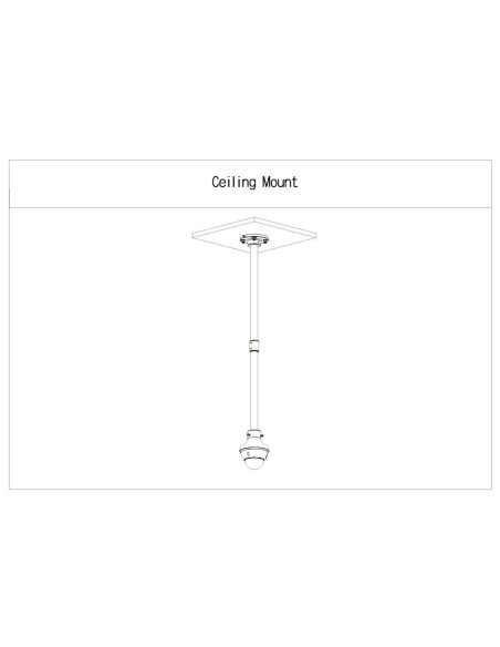 Acheter DAHUA PFA117-V2 Extension de 780 mm pour le support de montage au plafond PFB220C