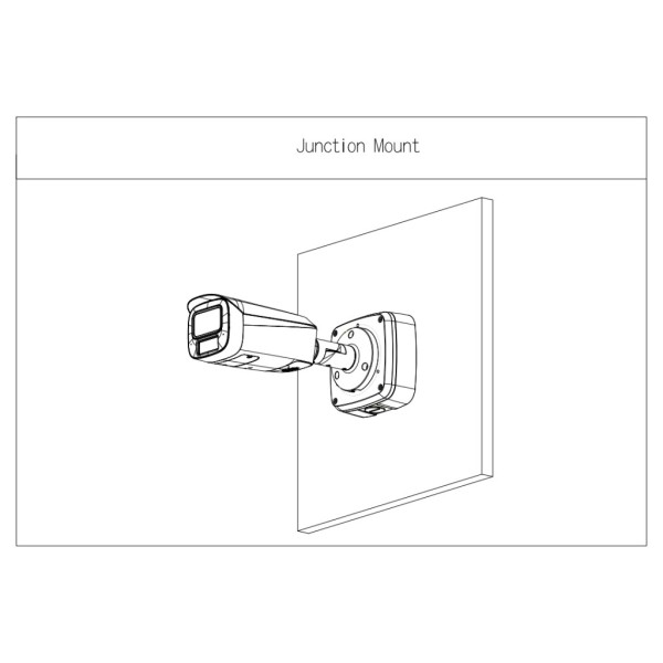 Acheter DAHUA PFA122-B-V3 Boîte de jonction rectangulaire IP66 étanche pour caméras Dahua avec fixation en 3 points. Couleur noi