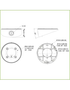 Acquistare DAHUA PFA133-E Scatola di derivazione per HDBWxxH-xx 2