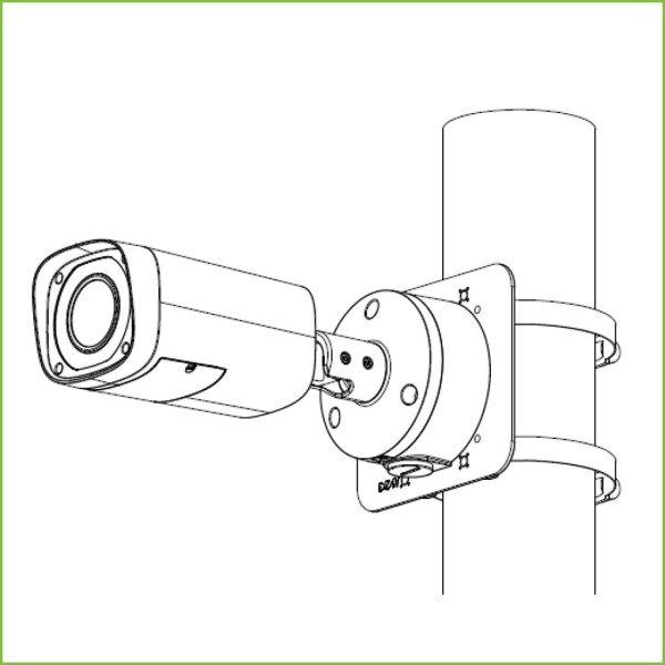 Kaufen DAHUA PFA135-B Anschlussdose für IPC-HFW1/3/5 und HAC-HFW1/2/ME1 mit 3-Punkt-Befestigung Farbe Schwarz